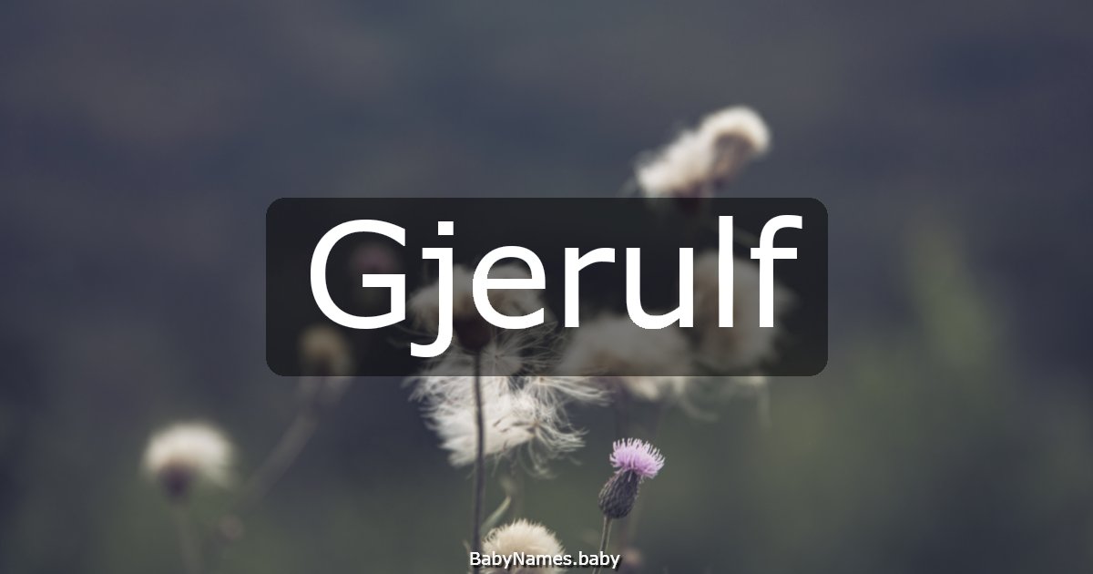 Gjerulf