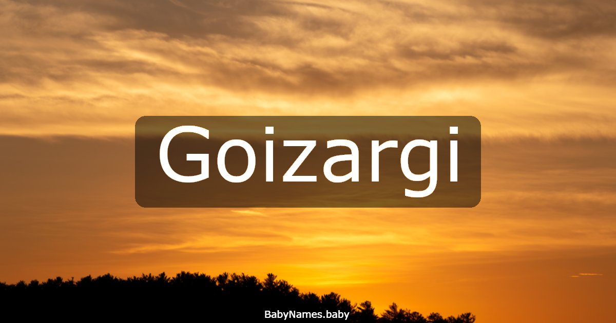 Goizargi