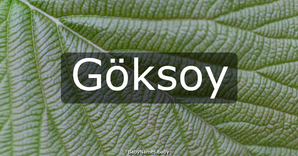 Göksoy