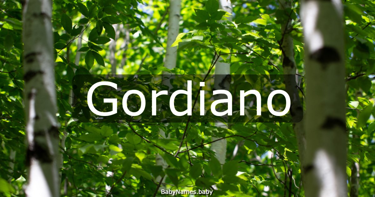 Gordiano