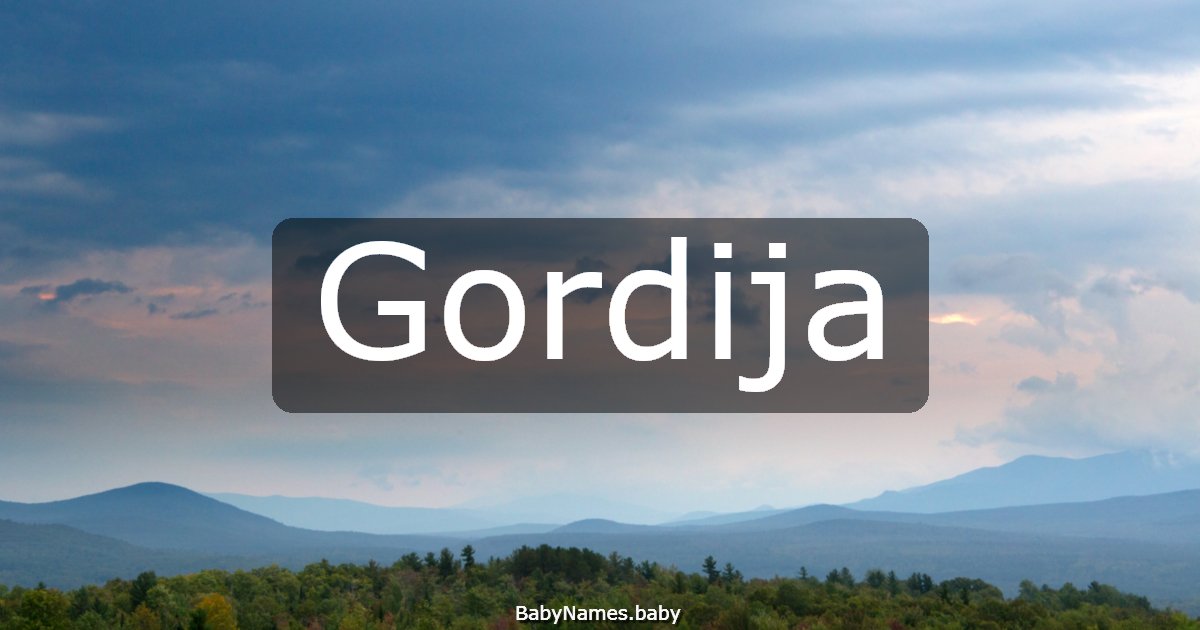 Gordija