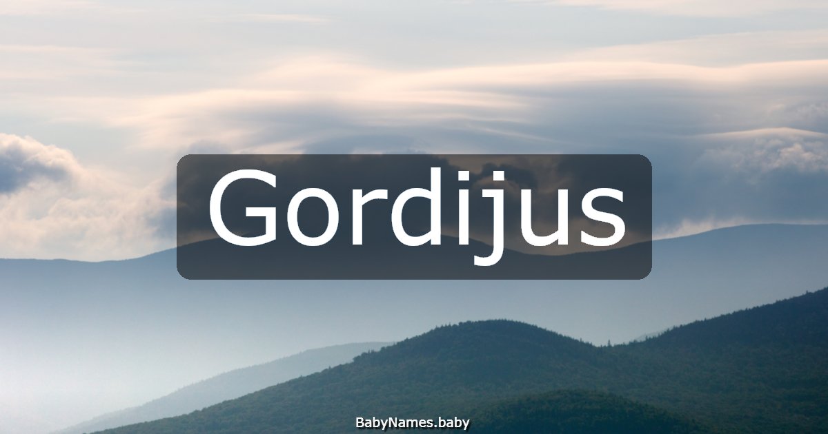 Gordijus