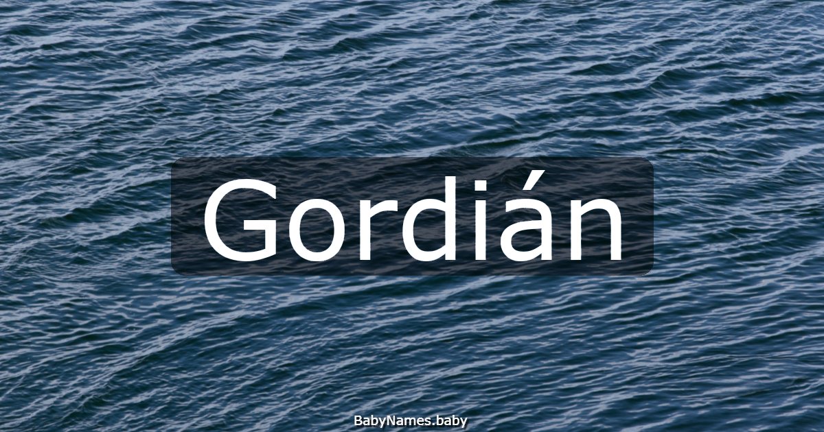 Gordián