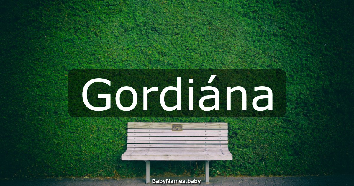 Gordiána