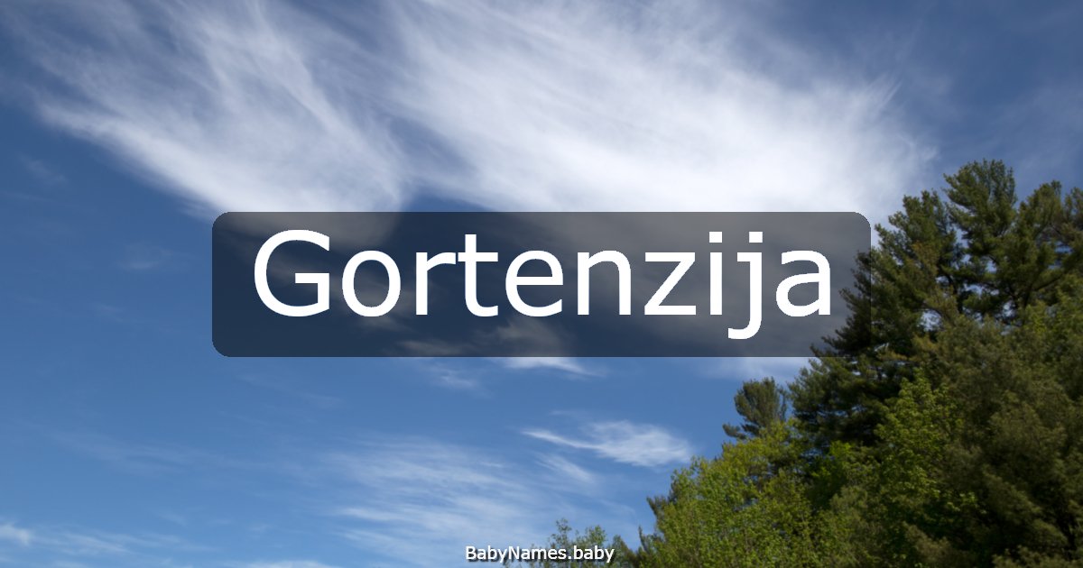 Gortenzija