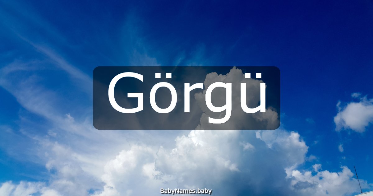 Görgü