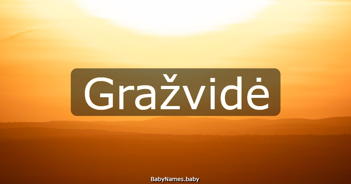 Gražvidė