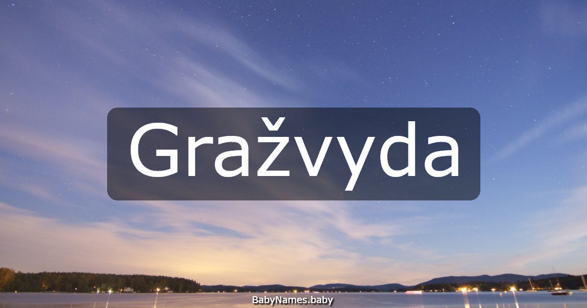 Gražvyda