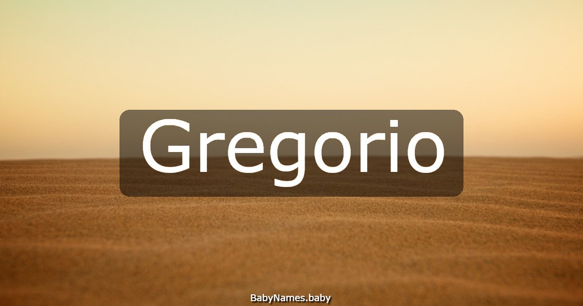 Gregorio