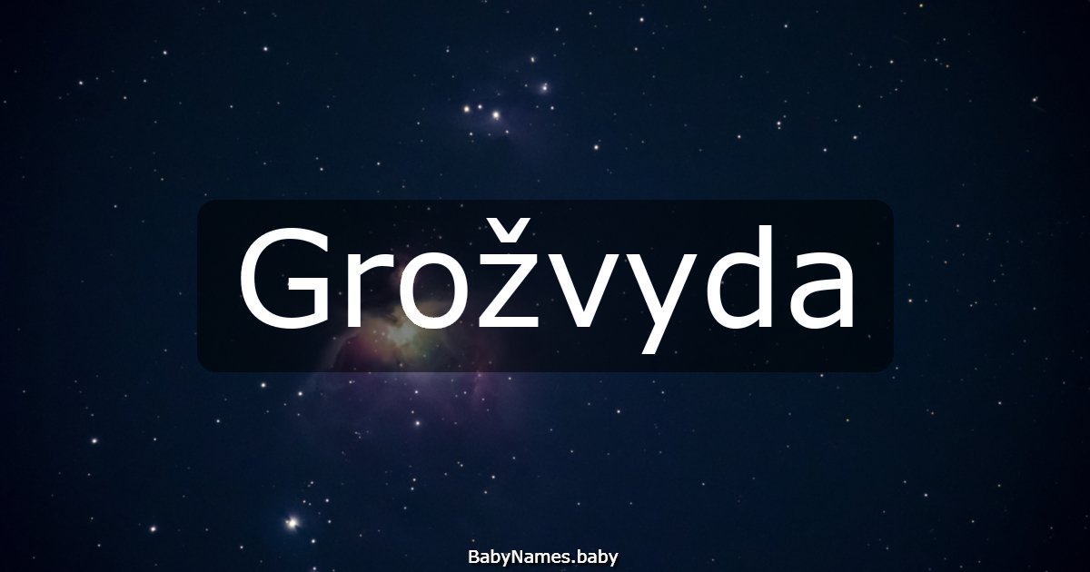 Grožvyda