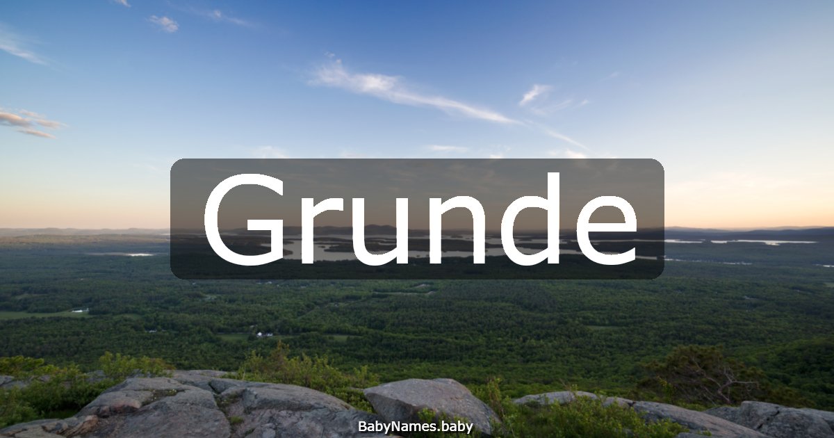 Grunde