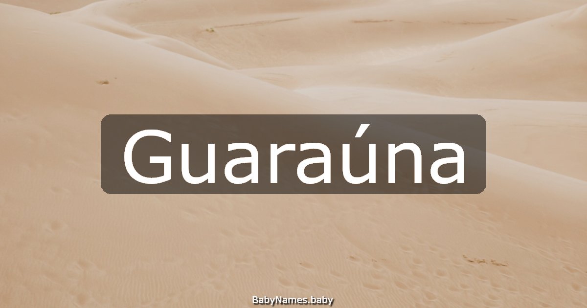 Guaraúna