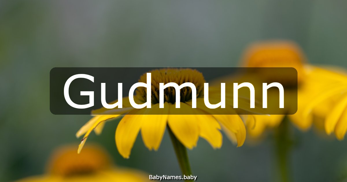 Gudmunn