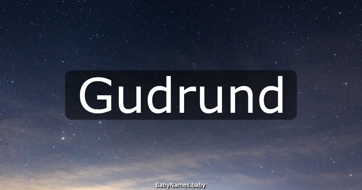 Gudrund