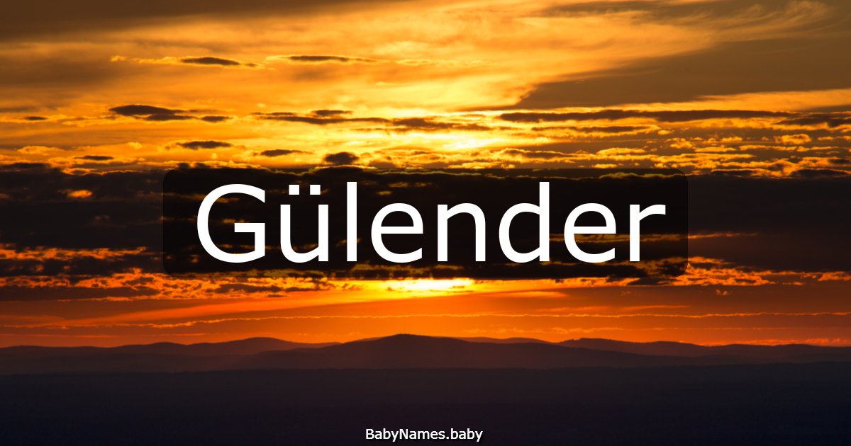 Gülender
