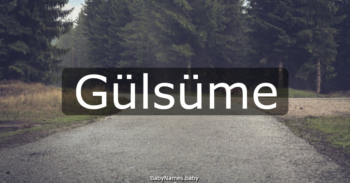 Gülsüme