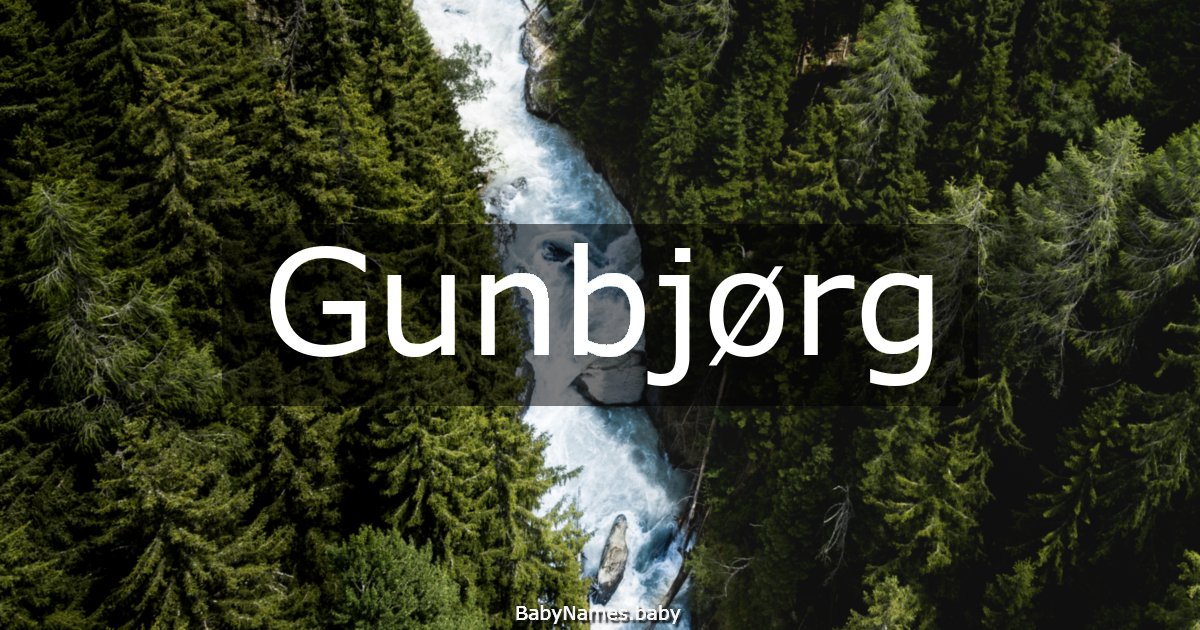 Gunbjørg