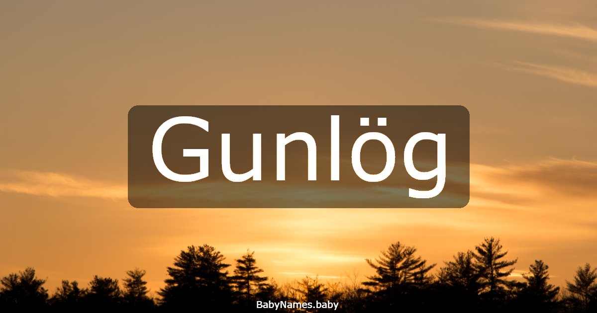 Gunlög