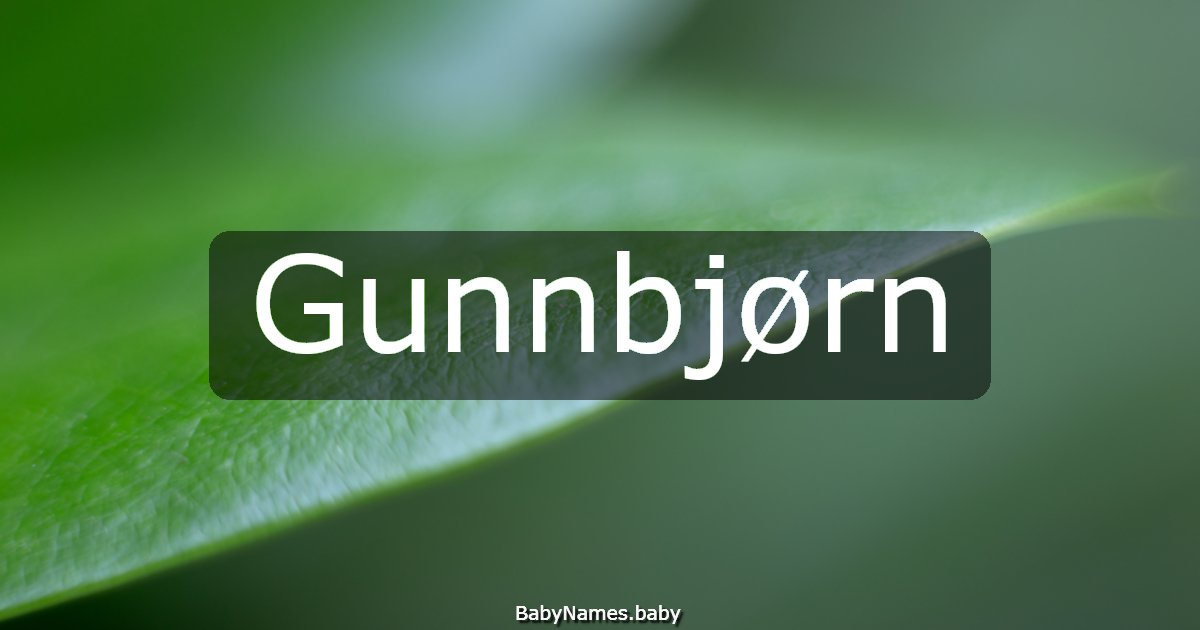 Gunnbjørn