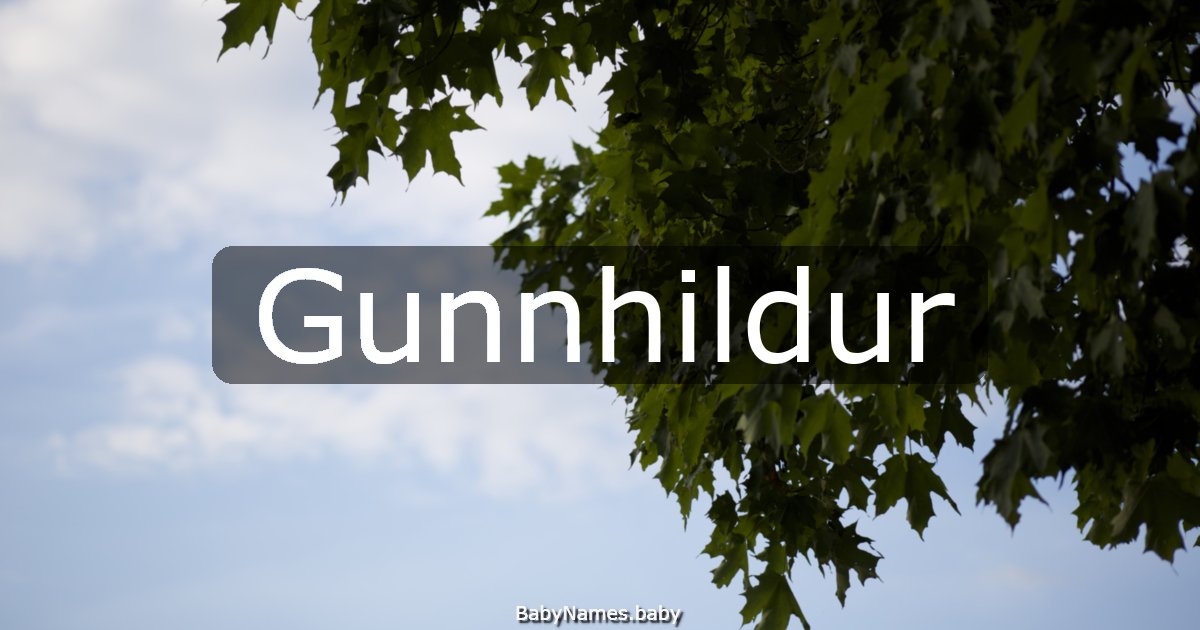 Gunnhildur