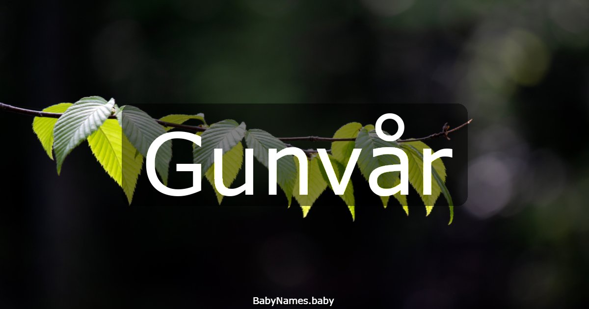 Gunvår