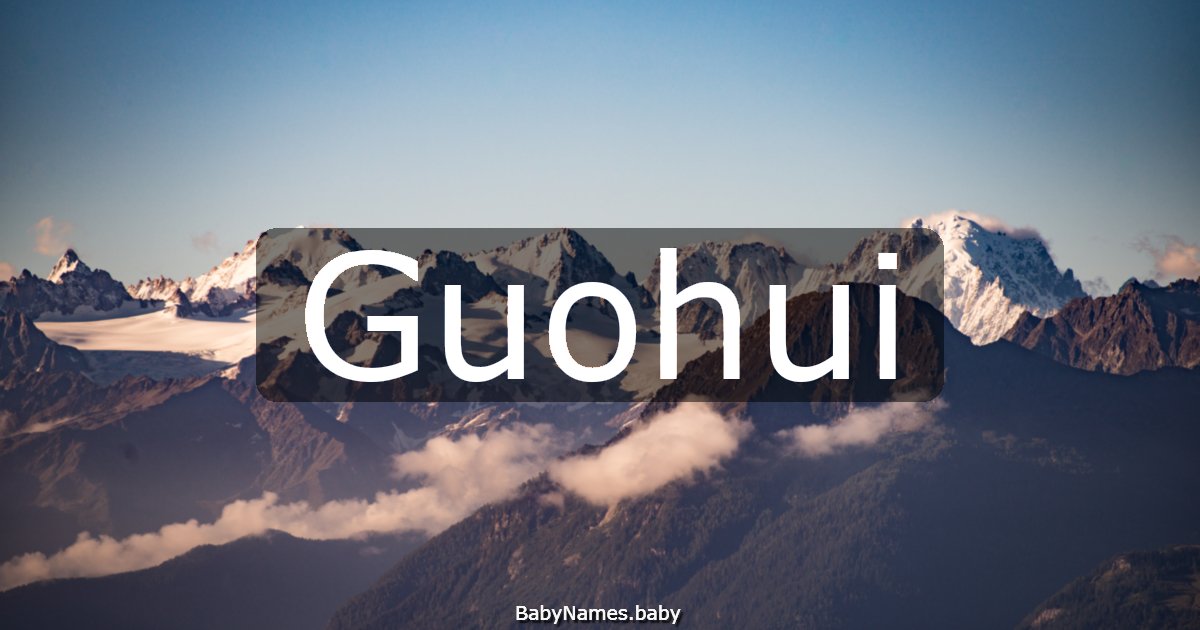 Guohui