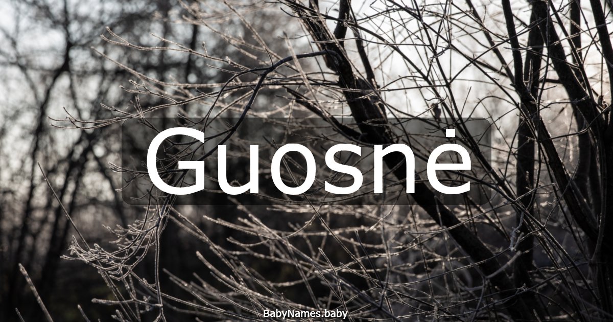 Guosnė