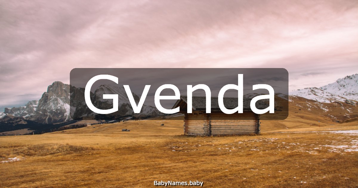 Gvenda
