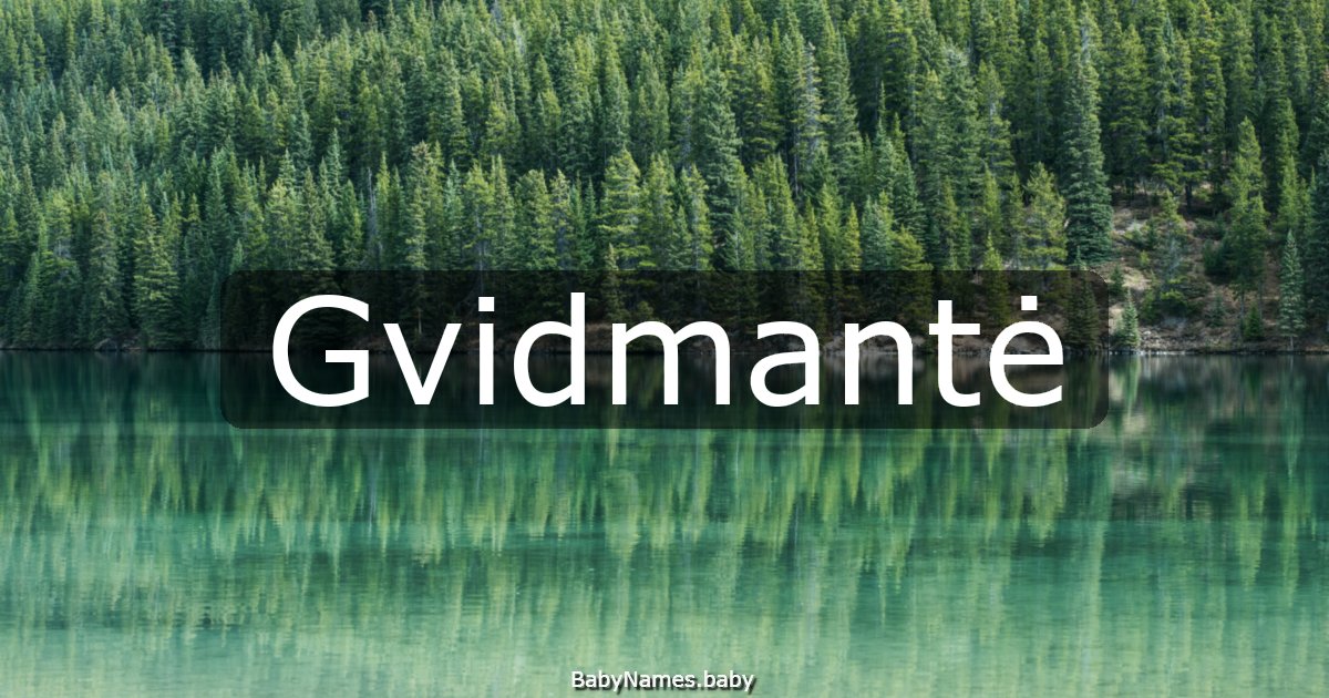 Gvidmantė
