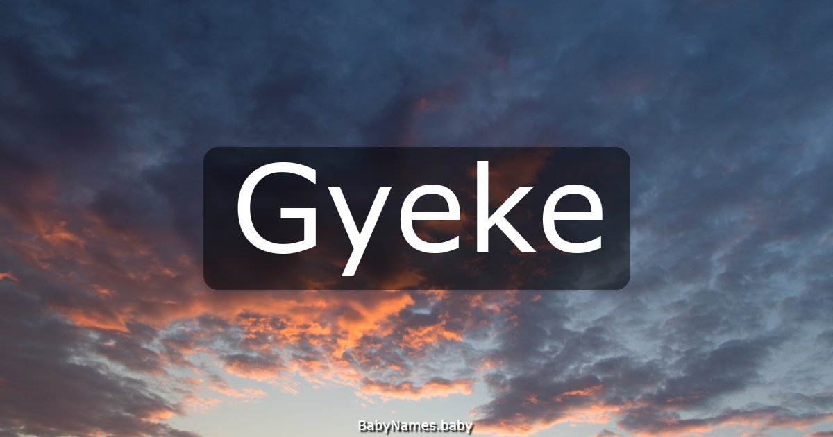 Gyeke