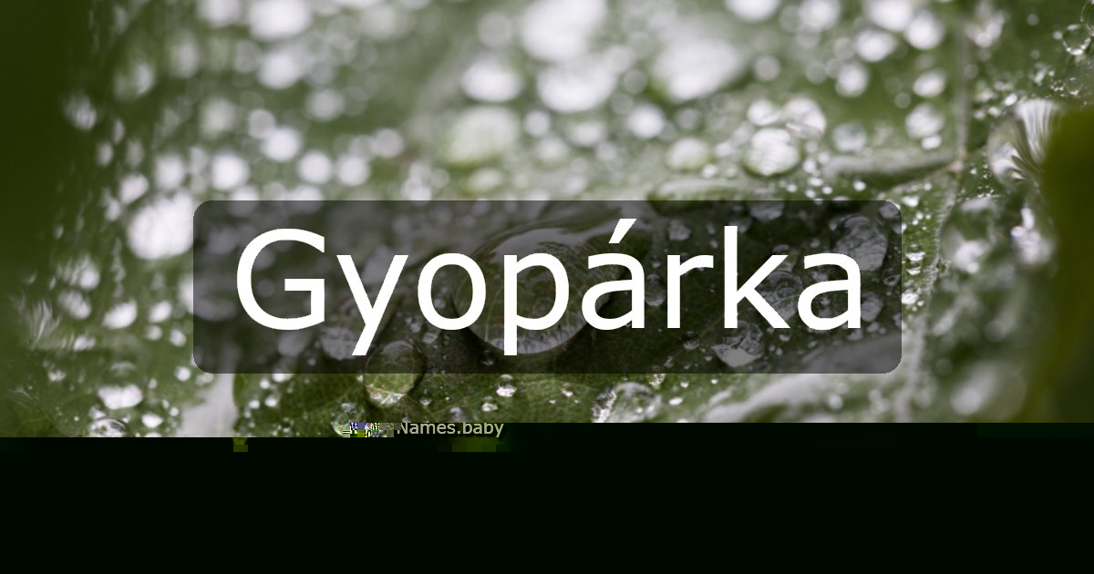 Gyopárka