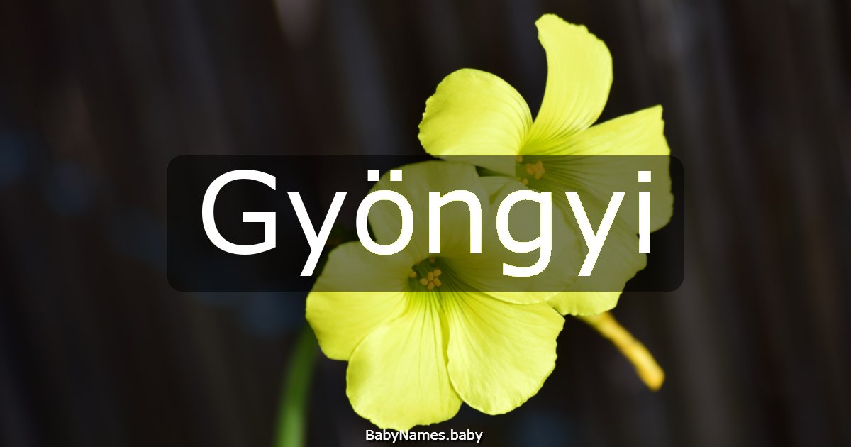 Gyöngyi