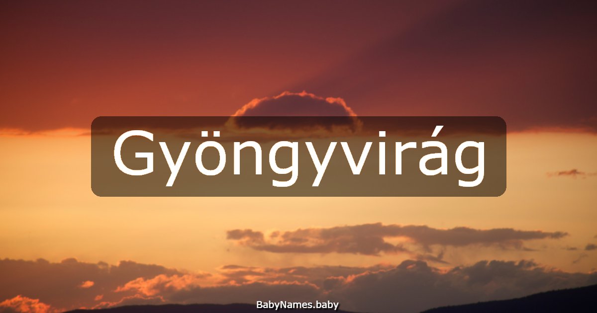 Gyöngyvirág
