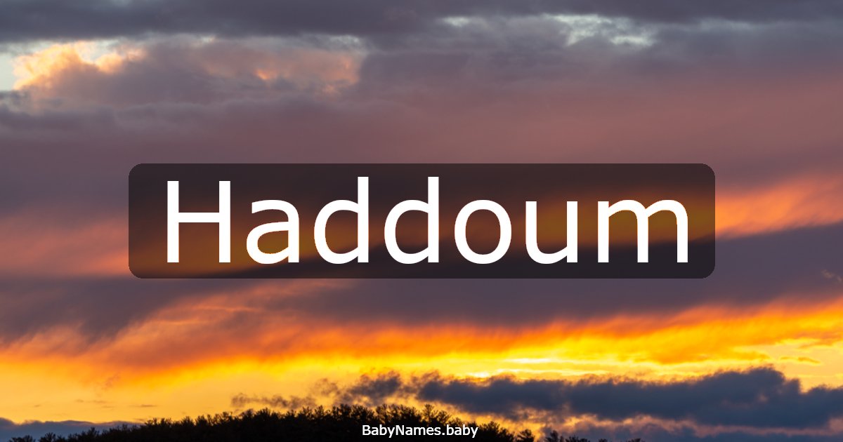 Haddoum