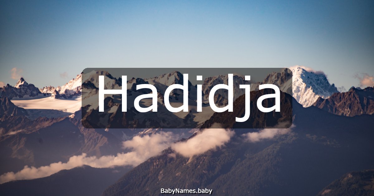 Hadidja