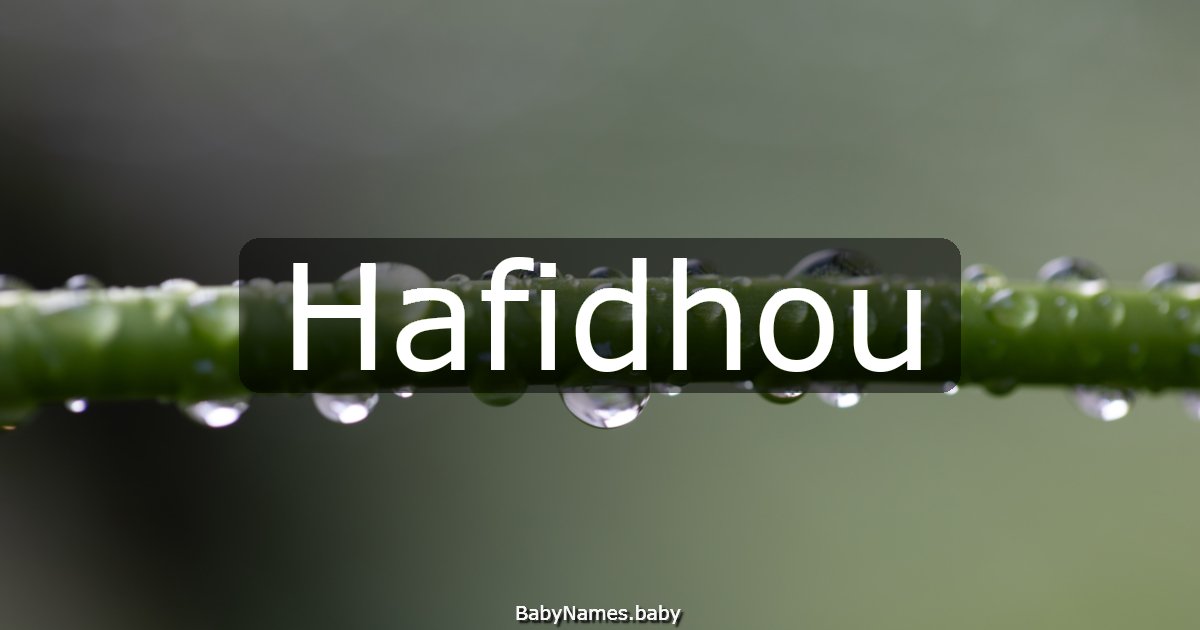 Hafidhou