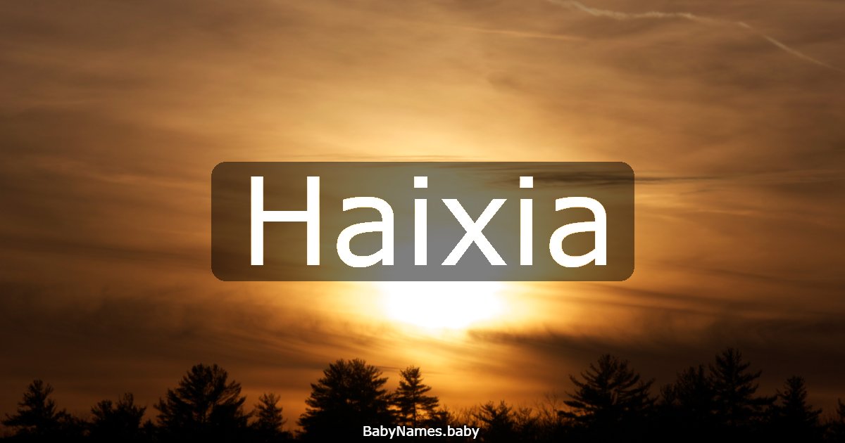 Haixia