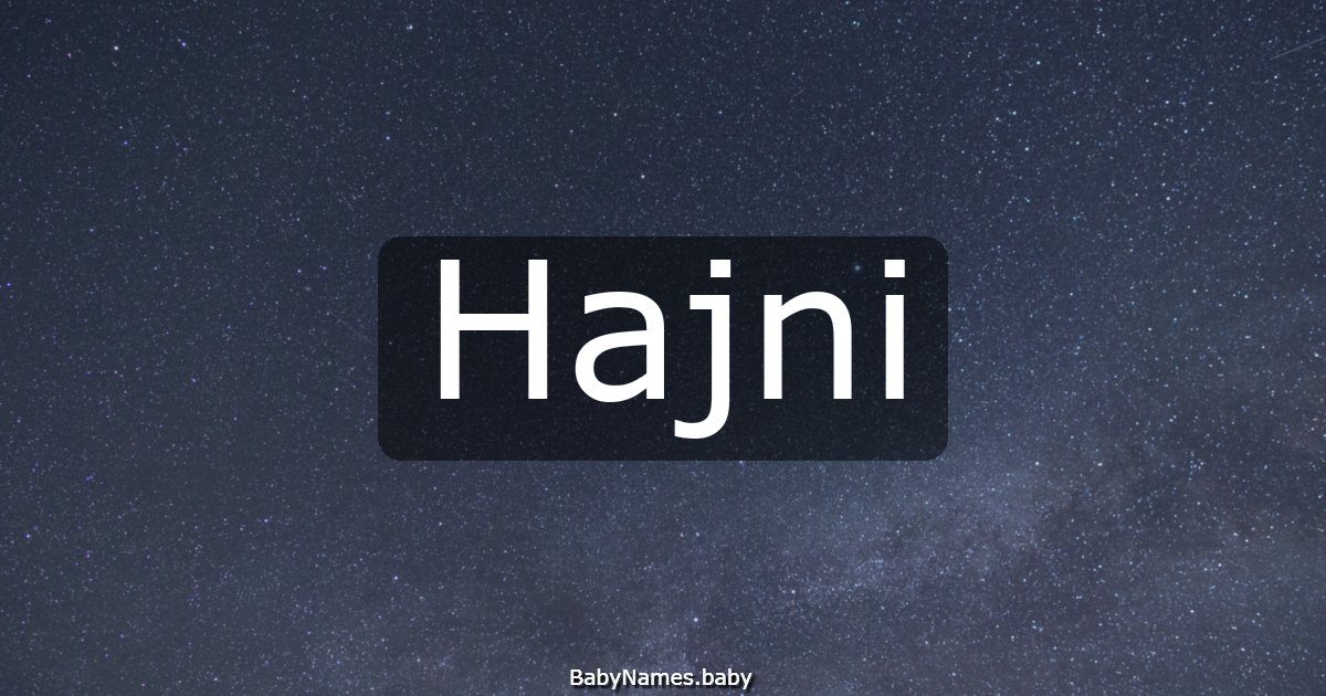 Hajni