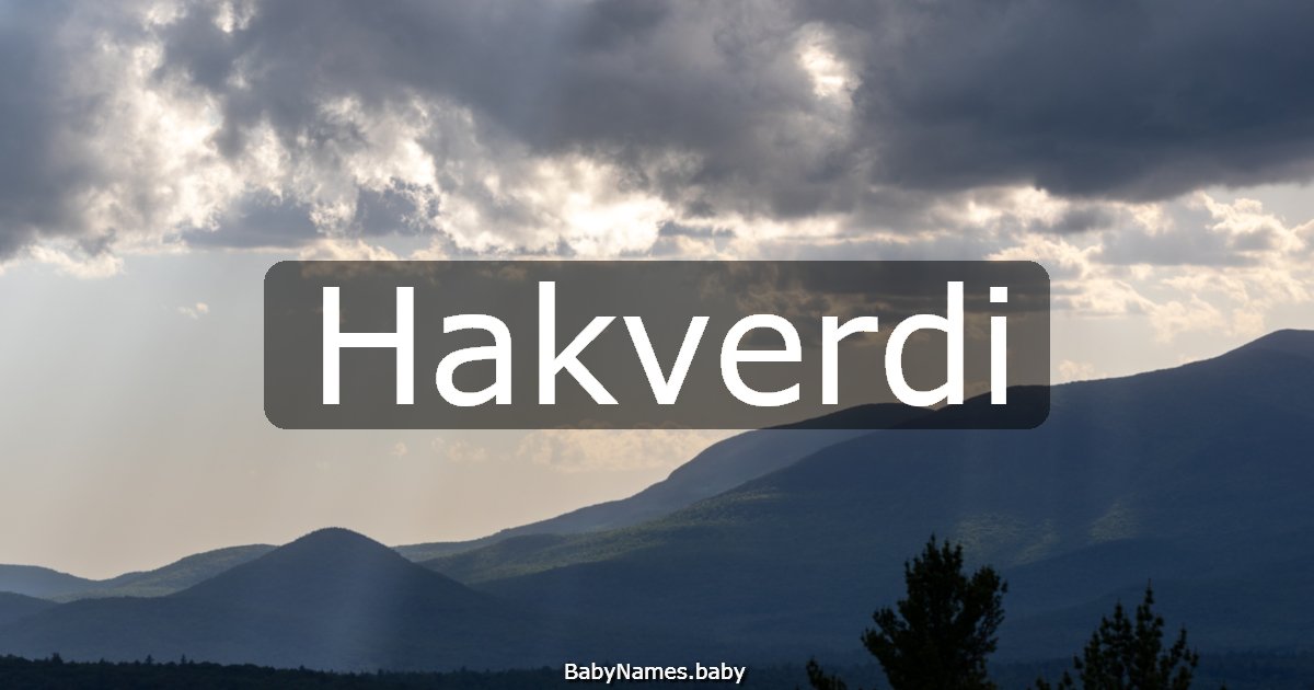 Hakverdi