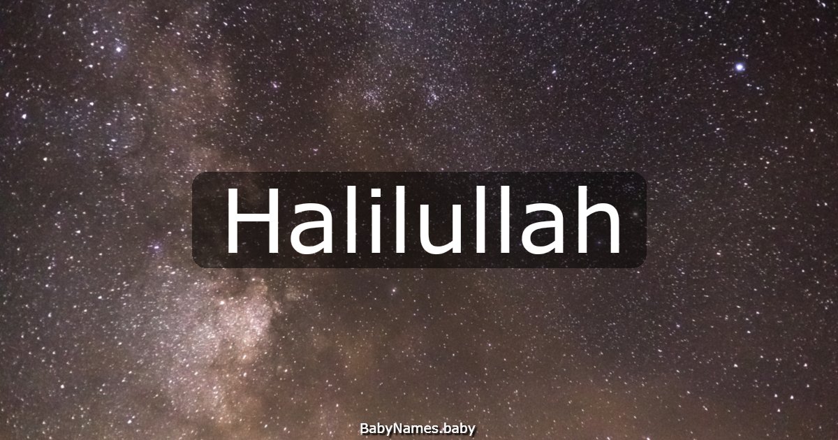 Halilullah