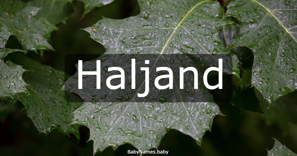 Haljand