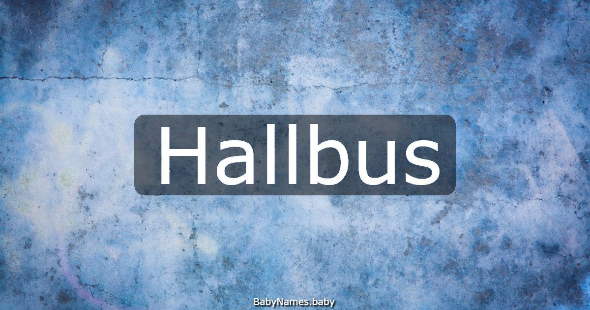 Hallbus