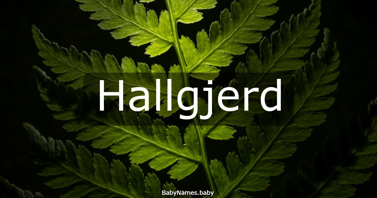 Hallgjerd