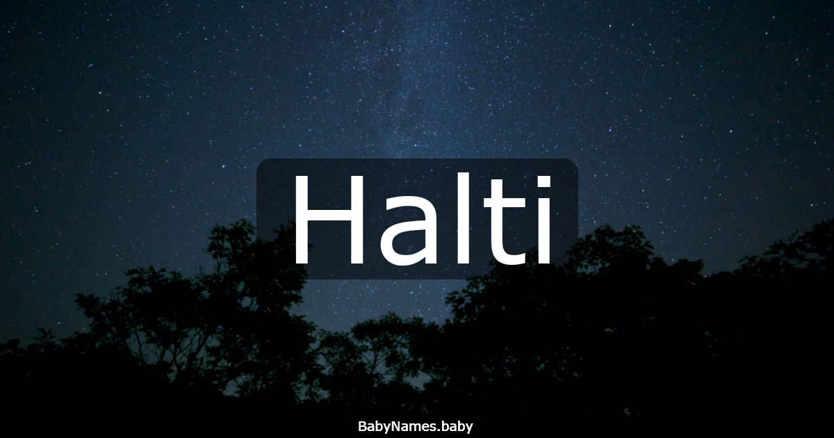 Halti