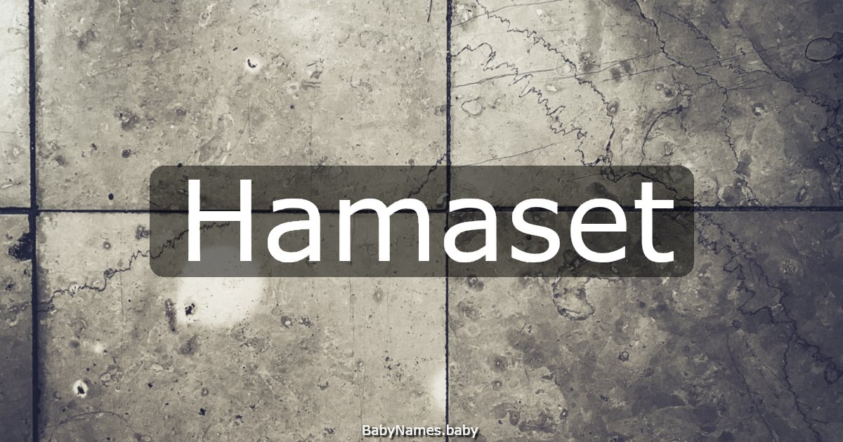 Hamaset