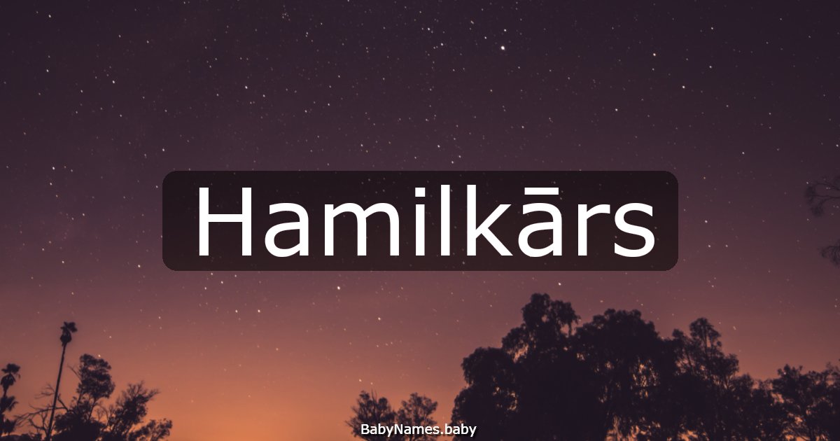 Hamilkārs