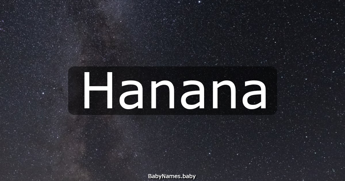 Hanana
