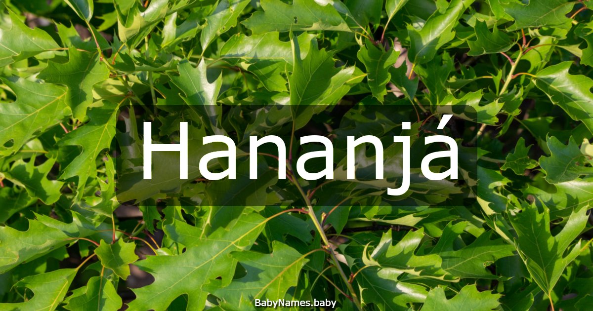 Hananjá