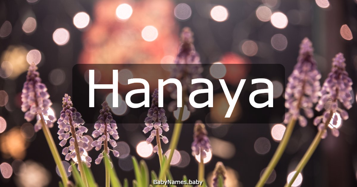 Hanaya