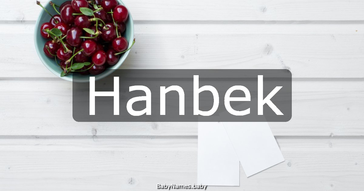 Hanbek